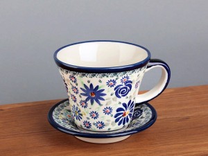 FILIŻANKA CERAMICZNA ZE SPODKIEM 0,24 L Z18021803/DU126