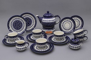 CERAMICZNY ZESTAW KAWOWY 6 OS. DEK. 166A