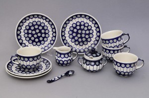 CERAMICZNY ZESTAW ŚNIADANIOWY 4 OS. DEK. 8